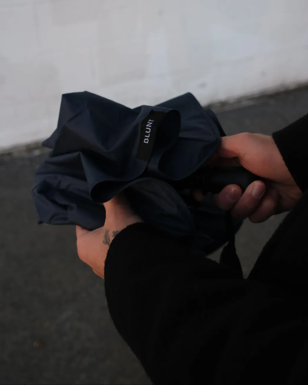 Зонт складной BLUNT Neo Midnight Navy, тёмно-синий