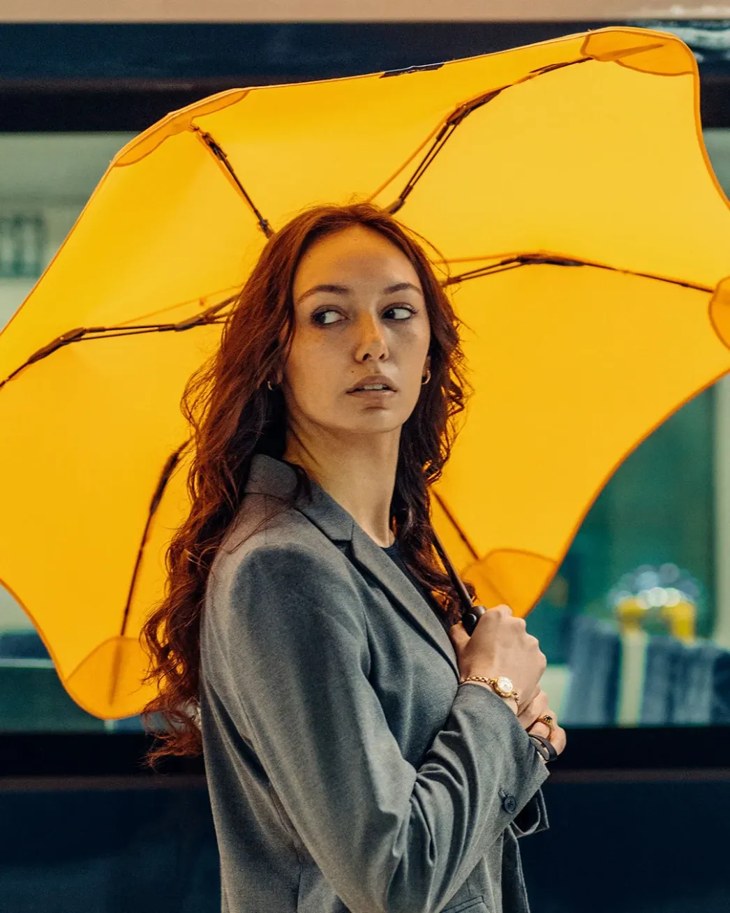 Зонт складной BLUNT Metro New (Citrus Yellow), желтый