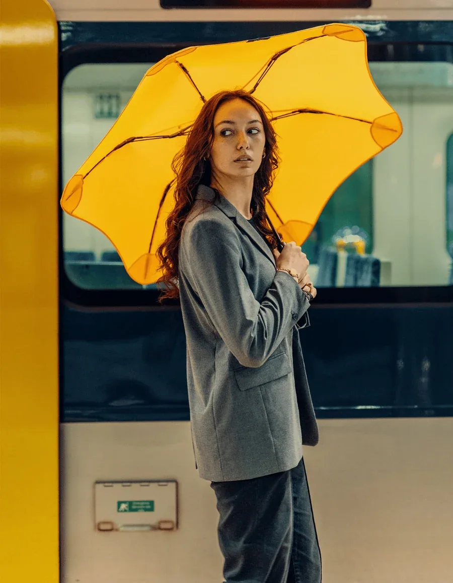 Зонт складной BLUNT Metro New Clubhouse Red, бордовый