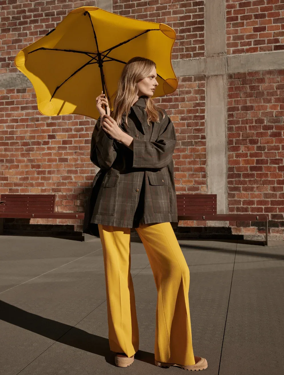 Зонт складной BLUNT Neo Citrus Yellow, жёлтый